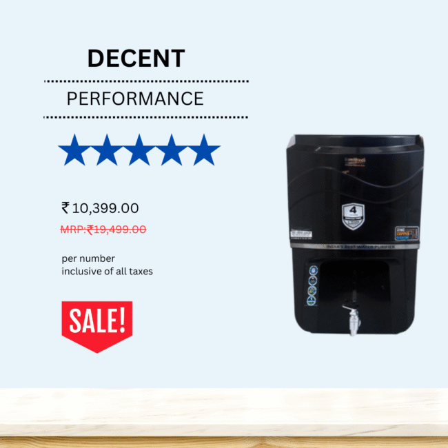 Decent Ro Copper With Zinc Alkaline Water Purifier Black - Image 6
