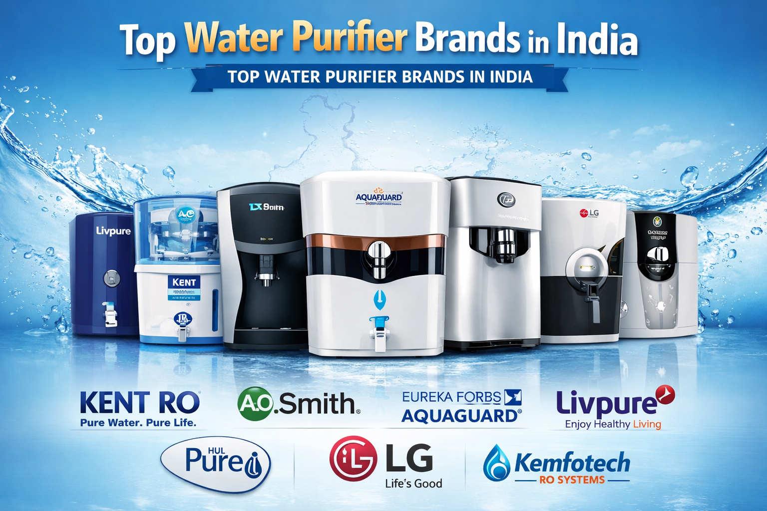 Top Water Purifier Brands in India