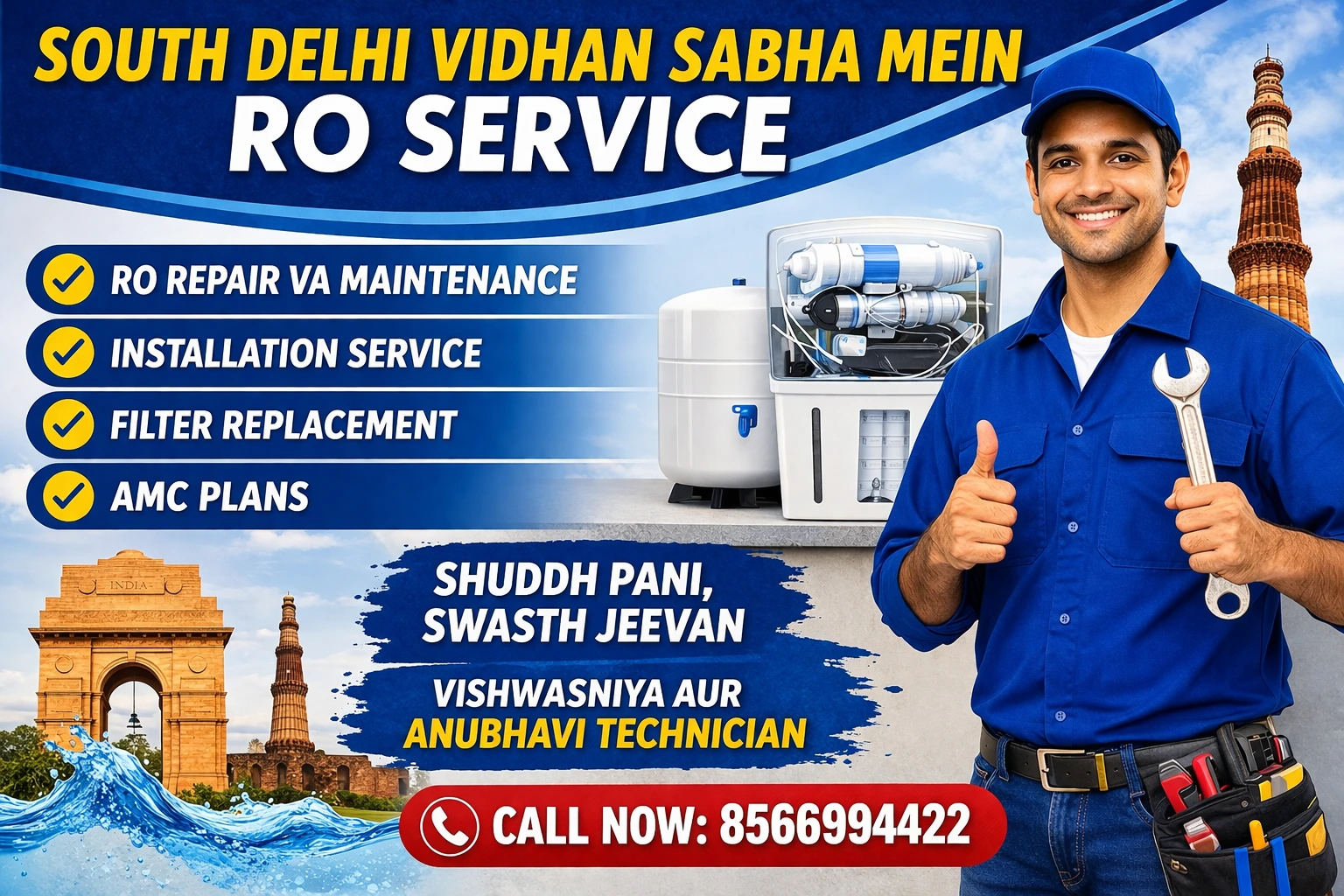 RO Service in South Delhi Vidhan Sabha